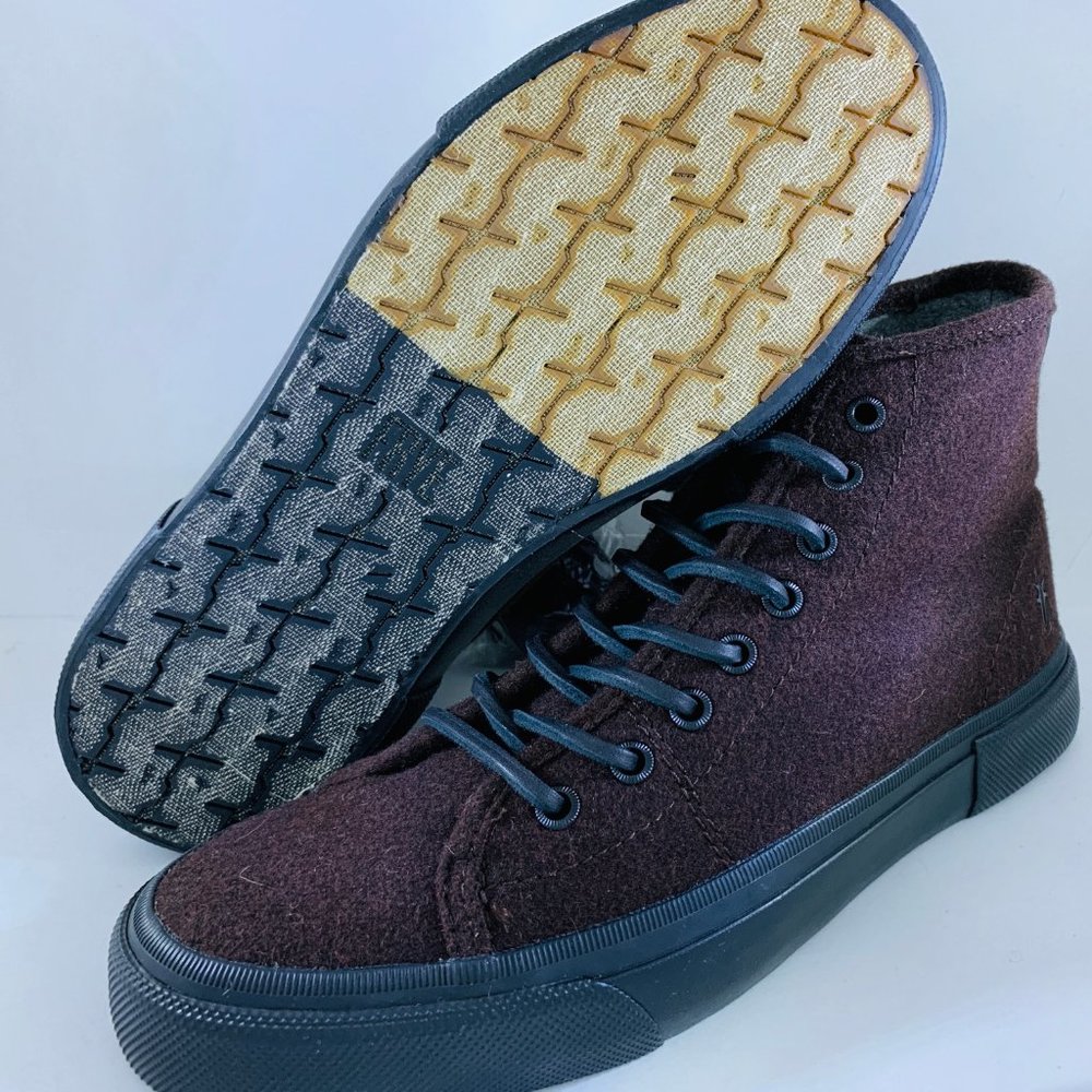 Frye Ludlow High Top Fashion Sneaker - Wine color - Picture 4 of 7